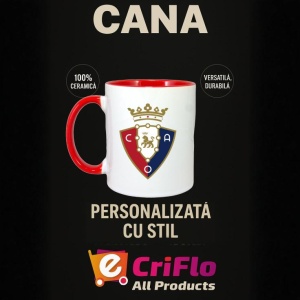 Cana CA Osasuna Spania , cu logoul stema echipei, Cadoul Perfect - Img 45