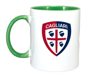 Cana Cagliari Calcio Italia , cu logoul stema echipei, Cadoul Perfect - Img 3
