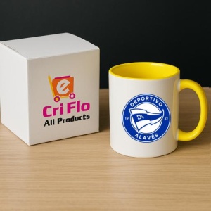 Cana Deportivo Alaves Spania , cu logoul stema echipei, Cadoul Perfect - Img 29