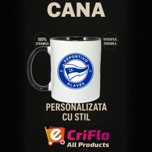 Cana Deportivo Alaves Spania , cu logoul stema echipei, Cadoul Perfect - Img 35