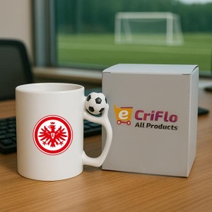 Cana Eintracht Frankfurt Germania , cu logoul stema echipei, Cadoul Perfect - Img 9