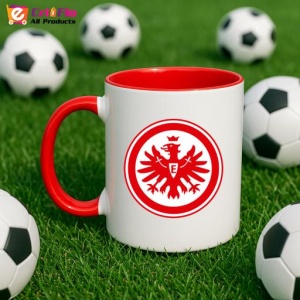 Cana Eintracht Frankfurt Germania , cu logoul stema echipei, Cadoul Perfect - Img 46