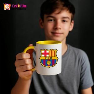 Cana FCB Spania , cu logoul stema echipei, Cadoul Perfect - Img 33