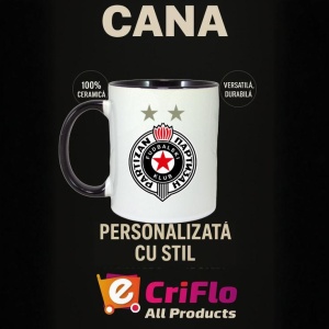 Cana FK Partizan Serbia , cu logoul stema echipei, Cadoul Perfect - Img 35
