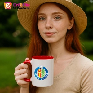 Cana Getafe logo Spania , cu logoul stema echipei, Cadoul Perfect - Img 48