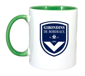 Cana Girondins de Bordeaux Franta , cu logoul stema echipei, Cadoul Perfect - Img 3
