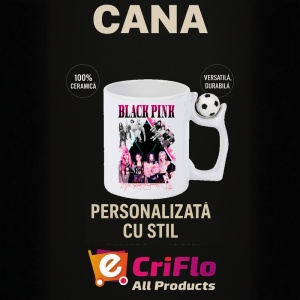 Cana K-POP cu formatia trupa KPOP BLACKPINK AUTOGRAF ROSU 615 - Img 13