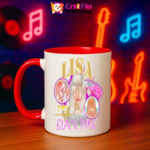 Cana K-POP cu formatia trupa KPOP LISA BLACK PINK 709 - Img 46