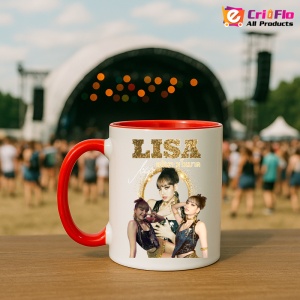 Cana K-POP cu formatia trupa KPOP LISA GOLD 710 - Img 45