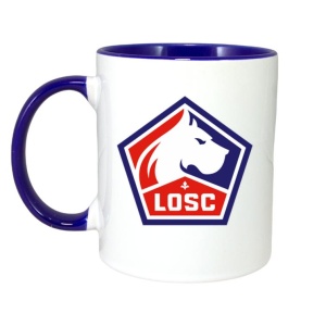 Cana Lille LOSC Franta , cu logoul stema echipei, Cadoul Perfect - Img 4