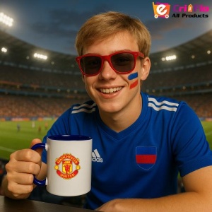 Cana Manchester United FC Anglia , cu logoul stema echipei, Cadoul Perfect - Img 26