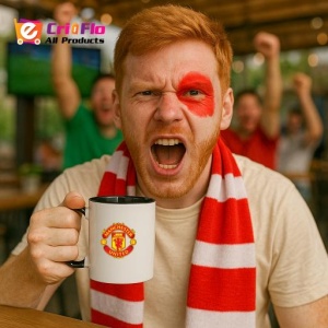 Cana Manchester United FC Anglia , cu logoul stema echipei, Cadoul Perfect - Img 37