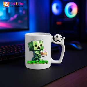 Cana Minecraft Creeper Cu Tort - Img 9