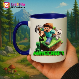 Cana Minecraft Steve Cu Pisica - Img 12
