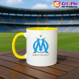 Cana Olympique de Marseille Franta , cu logoul stema echipei, Cadoul Perfect - Img 32