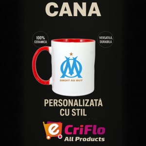 Cana Olympique de Marseille Franta , cu logoul stema echipei, Cadoul Perfect - Img 45