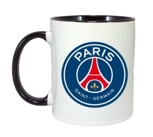 Cana Paris Saint Germain Franta , cu logoul stema echipei, Cadoul Perfect - Img 6