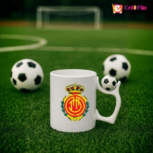 Cana Rcd mallorca Spania , cu logoul stema echipei, Cadoul Perfect - Img 10