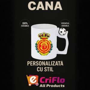 Cana Rcd mallorca Spania , cu logoul stema echipei, Cadoul Perfect - Img 13