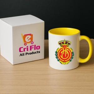 Cana Rcd mallorca Spania , cu logoul stema echipei, Cadoul Perfect - Img 29
