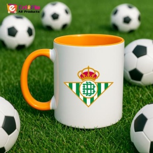 Cana Real Betis Spania , cu logoul stema echipei, Cadoul Perfect - Img 43