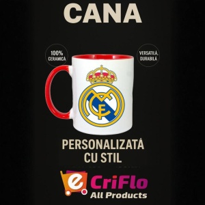 Cana Real Madrid CF Spania , cu logoul stema echipei, Cadoul Perfect - Img 45