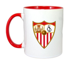 Cana Sevilla FC Spania , cu logoul stema echipei, Cadoul Perfect - Img 8