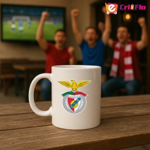 Cana SL Benfica Portugalia , cu logoul stema echipei, Cadoul Perfect - Img 18