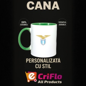 Cana SS Lazio Italia , cu logoul stema echipei, Cadoul Perfect - Img 20