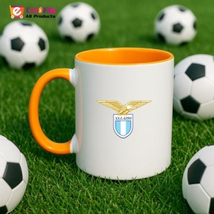 Cana SS Lazio Italia , cu logoul stema echipei, Cadoul Perfect - Img 43