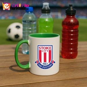 Cana Stoke City Anglia , cu logoul stema echipei, Cadoul Perfect - Img 21