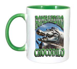 Cana Tralalero TraLaLa cu Bombadiro Crocodilo Funny Italian Brainrot Meme Graphic mix 1 - Img 2