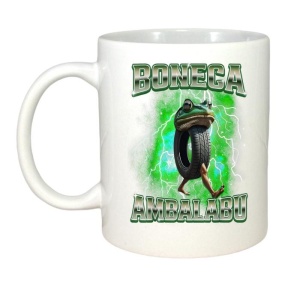 Cana Tralalero TraLaLa cu Boneca Ambalabu Brainrot Humor Meme - Img 2