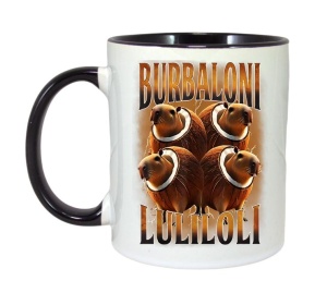 Cana Tralalero TraLaLa cu Burbaloni Luliloli Italian Brain Rot Capybara Meme - Img 6