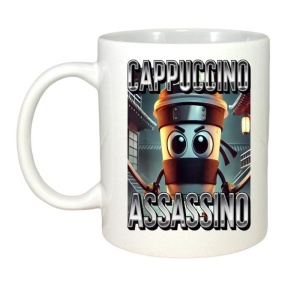 Cana Tralalero TraLaLa cu Cappuccino Assassino Coffee Lovers Italian Brainrot Meme - Img 2
