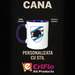 Cana UC Sampdoria Italia , cu logoul stema echipei, Cadoul Perfect - Img 25