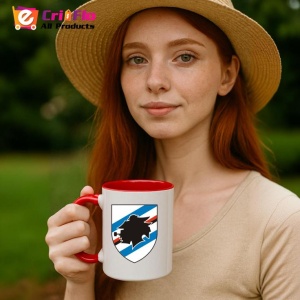 Cana UC Sampdoria Italia , cu logoul stema echipei, Cadoul Perfect - Img 48