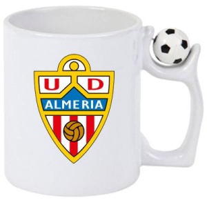 Cana UD Almeria Spania , cu logoul stema echipei, Cadoul Perfect