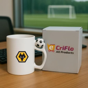 Cana Wolverhampton Wanderers Anglia , cu logoul stema echipei, Cadoul Perfect - Img 9