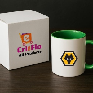 Cana Wolverhampton Wanderers Anglia , cu logoul stema echipei, Cadoul Perfect - Img 19