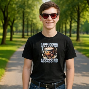 Cappuccino Assassino Anime ** Tricou Tralalero Tralala Copii | Dama | Barbat - Img 10