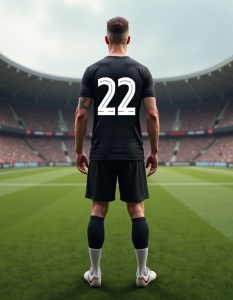 Echipament fotbal pentru bărbați, personalizat cu numărul 22 - Design modern pentru campioni! | Echipament complet, personalizare rapidă