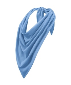 Esarfa unisex de culoare albastru deschis