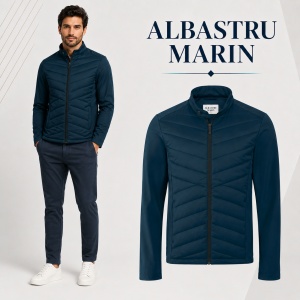 Geacă Bărbați tip Jachetă Hibridă Profesională, Matlasată și Softshell – Cross 555 - Img 11