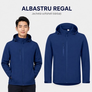Geacă Bărbați tip Jachetă Softshell cu Glugă, Elastică și Modernă – Trail 548 - Img 12