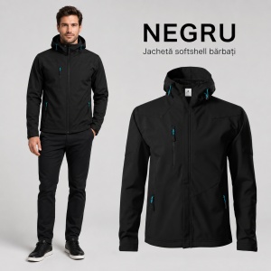 Geacă Bărbați tip Jachetă Softshell cu Glugă, Impermeabilă și Elastică – Nano 531 - Img 13
