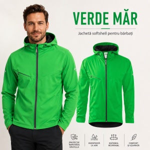 Geacă Bărbați tip Jachetă Softshell cu Glugă, Impermeabilă și Rezistentă la Vânt – Cool 515 - Img 15