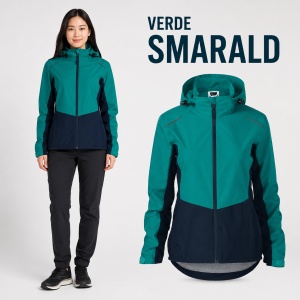 Geacă Damă tip Jachetă Impermeabilă cu Glugă Detașabilă, Ușoară și Windproof – Rainbow 539 - Img 16