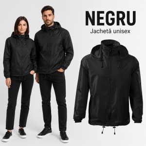 Geacă Unisex Bărbat Damă tip Jachetă Anti-Vânt, Ușoară cu Glugă Ascunsă – Windy 524 - Img 14