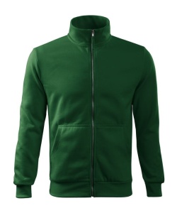 Hanorac barbat cu fermoar de culoare verde inchis